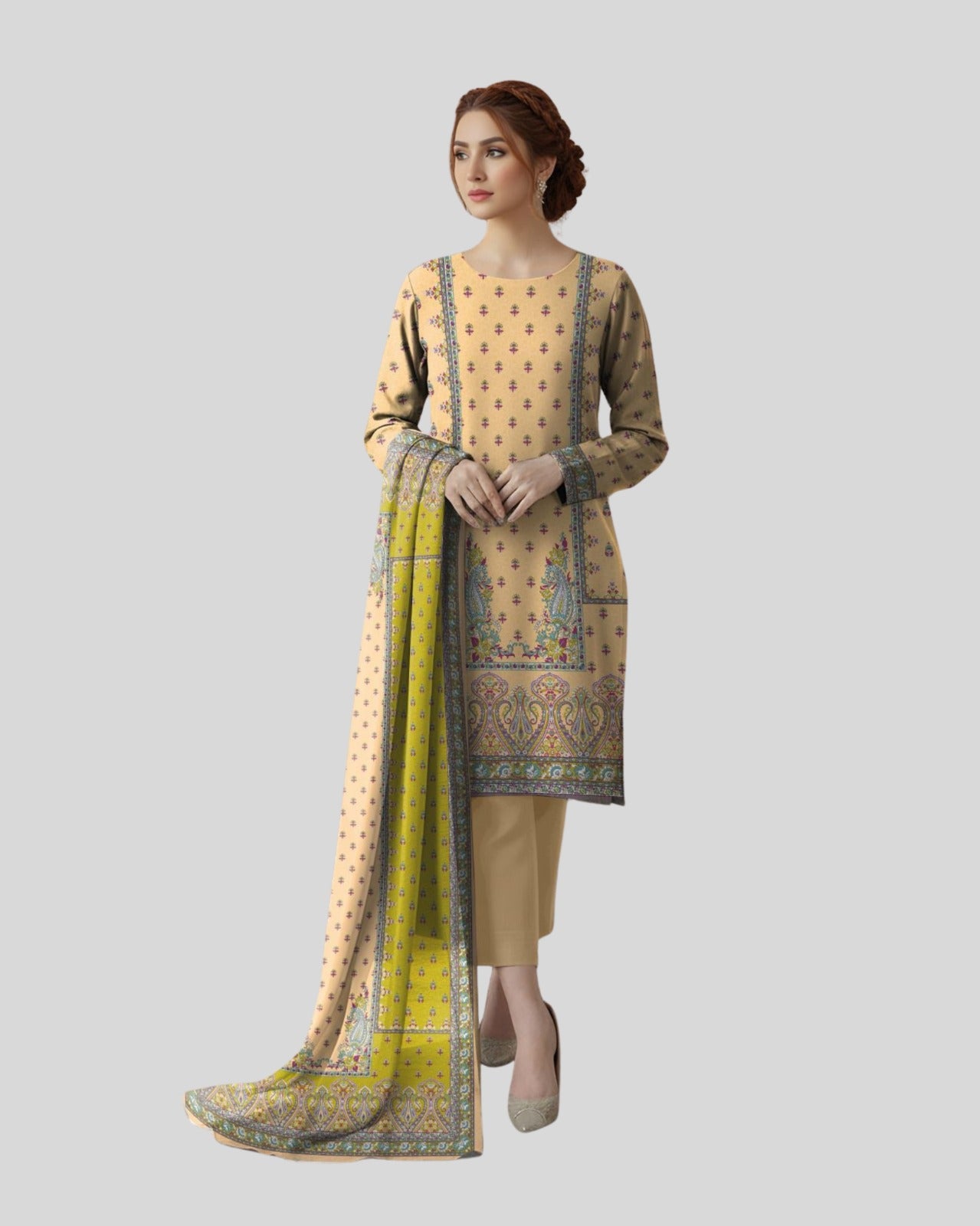 3 Piece - Embroidered ZE - 764
