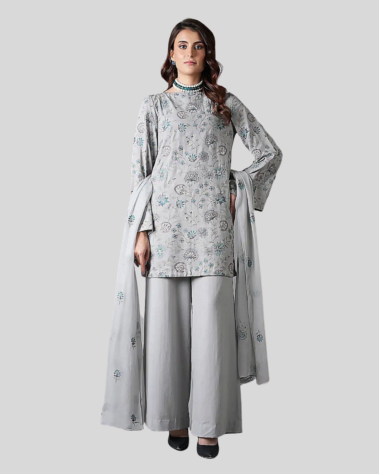 3 Piece - Embroidered ZE - 776