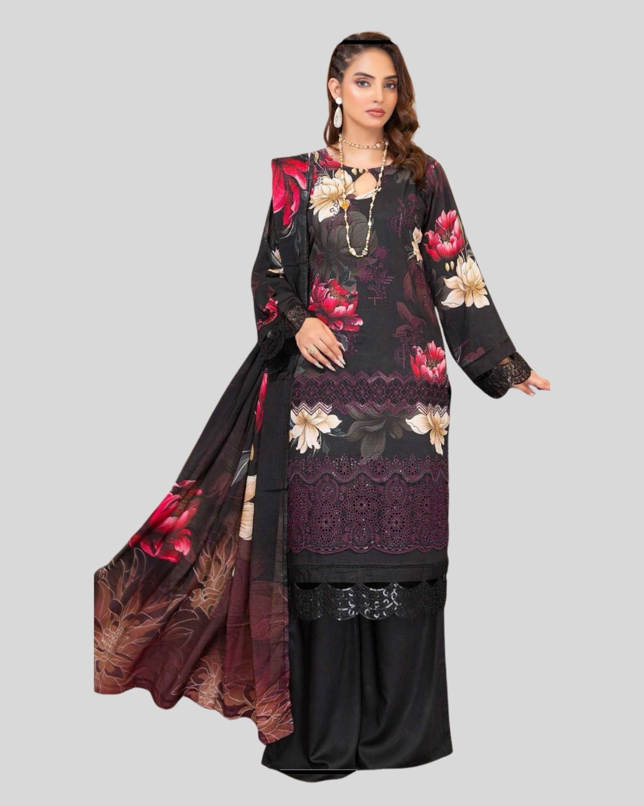 3 Piece - Embroidered ZE - 780