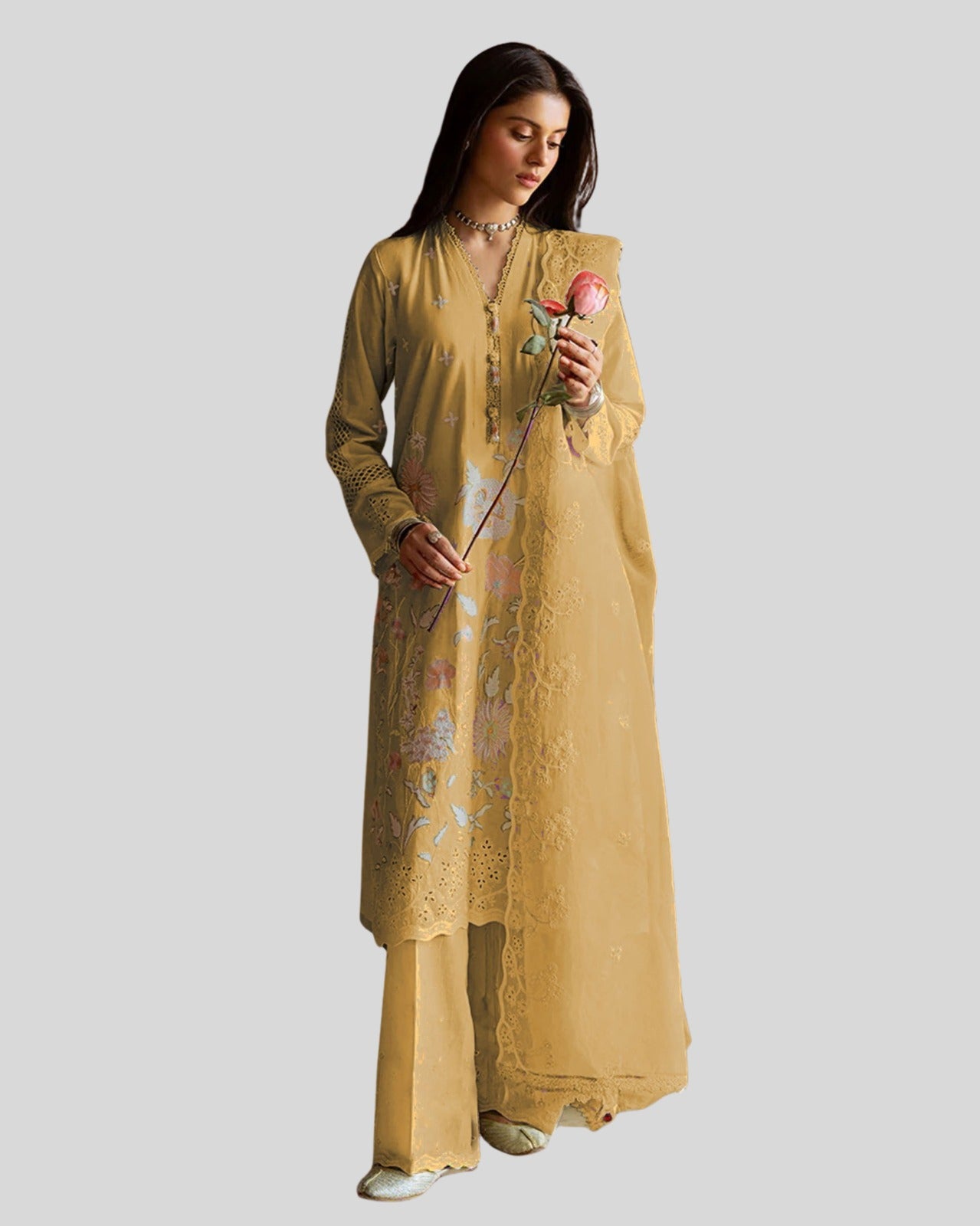 3 Piece - Embroidered ZE - 781