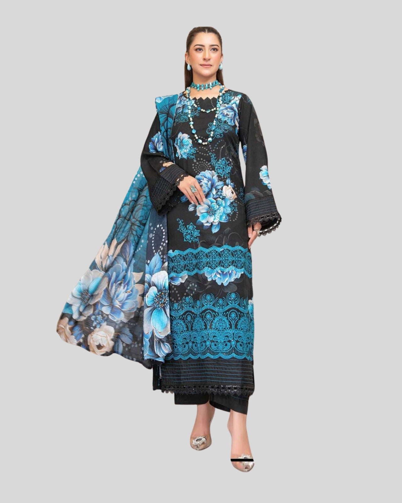 3 Piece - Embroidered ZE - 782