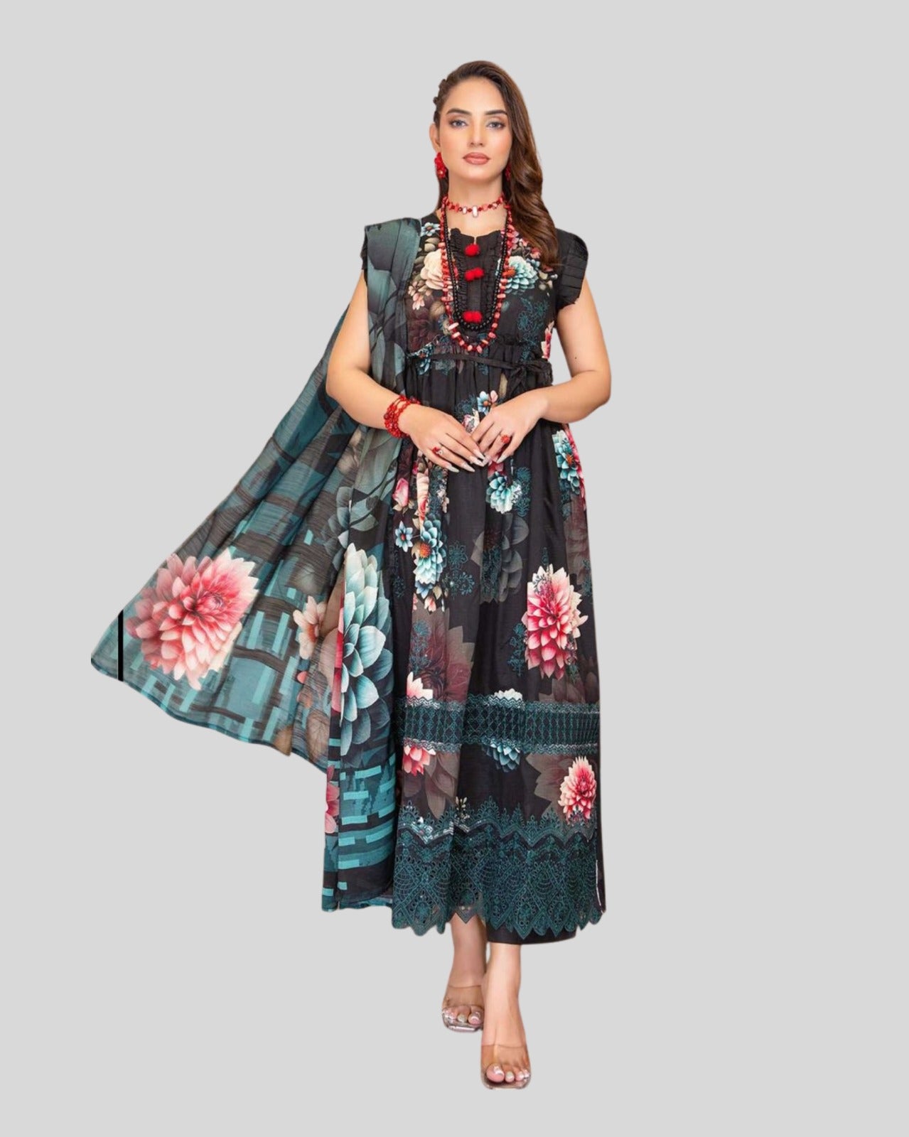 3 Piece - Embroidered ZE - 783