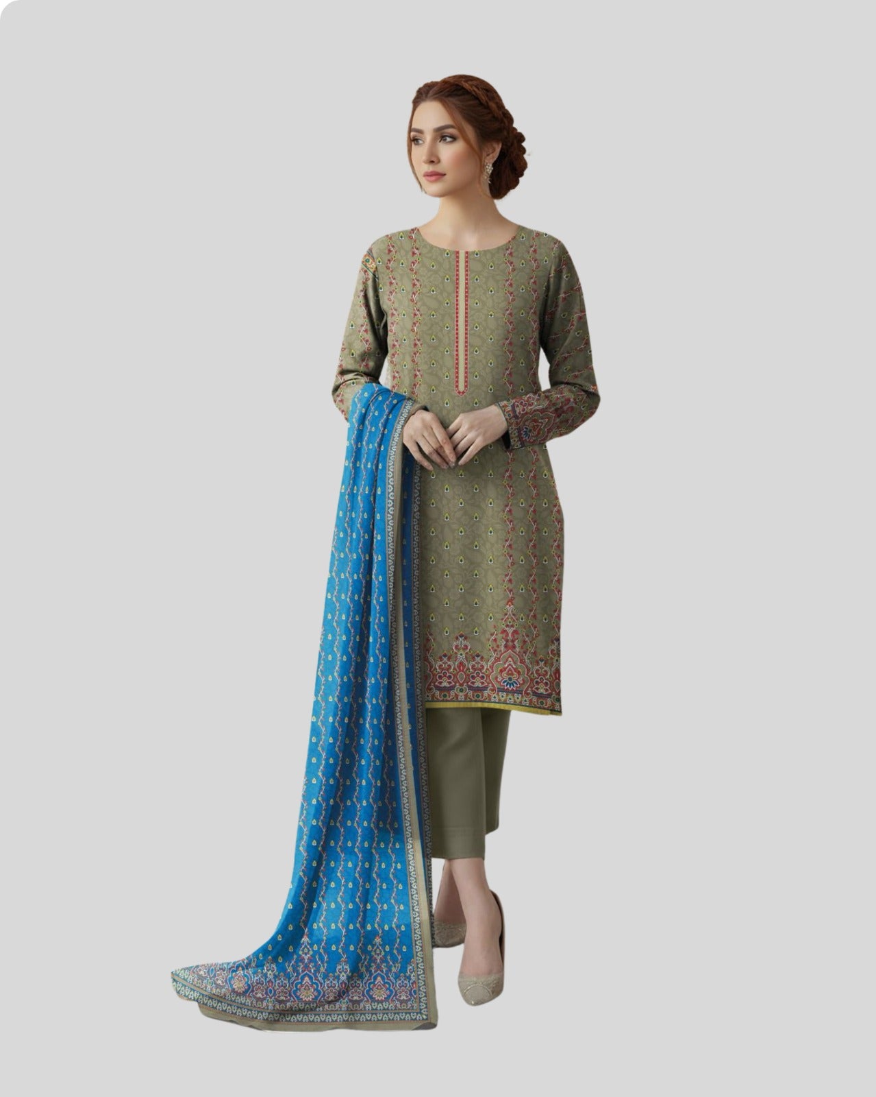 3 Piece - Embroidered ZE - 765