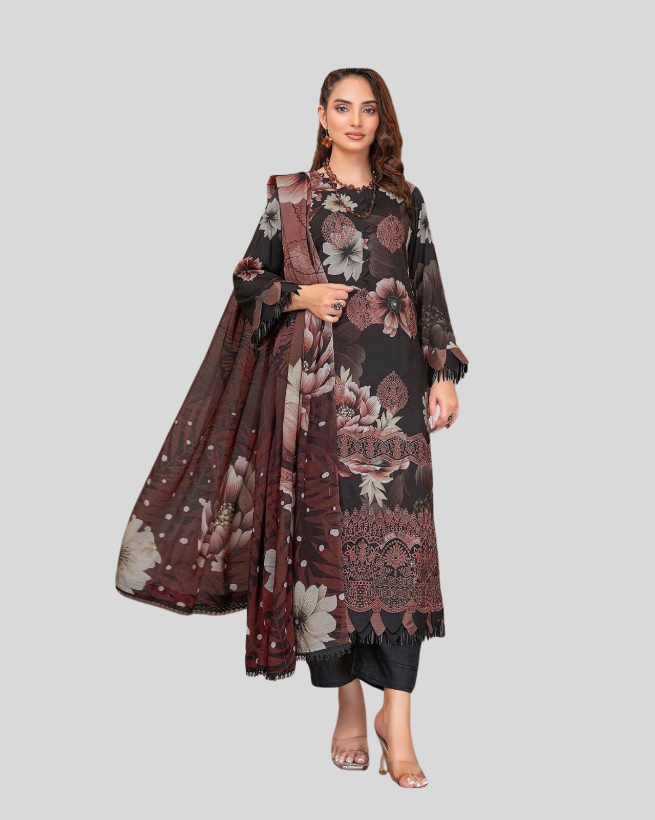 3 Piece - Embroidered ZE - 788