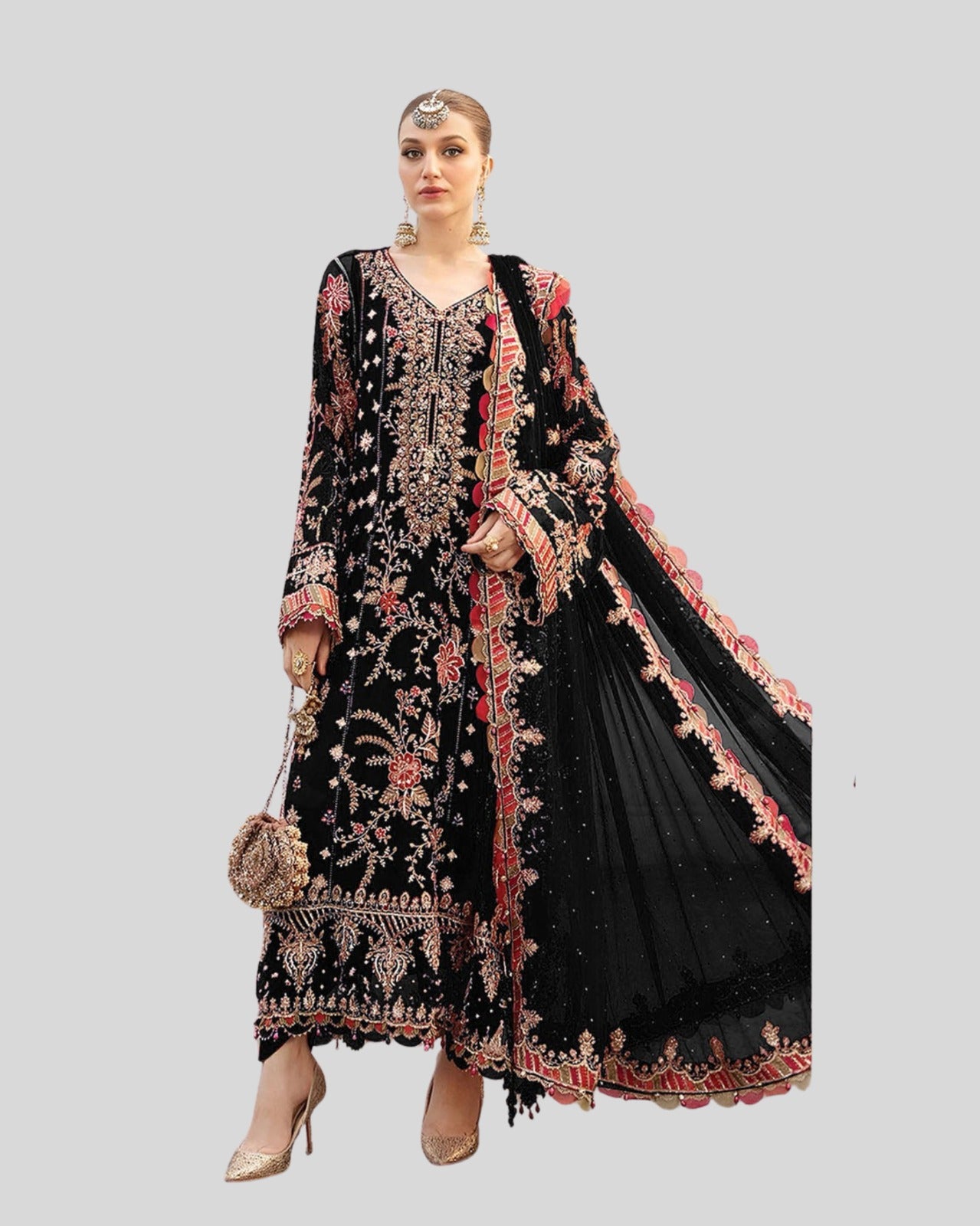 3 Piece - Embroidered ZE - 763