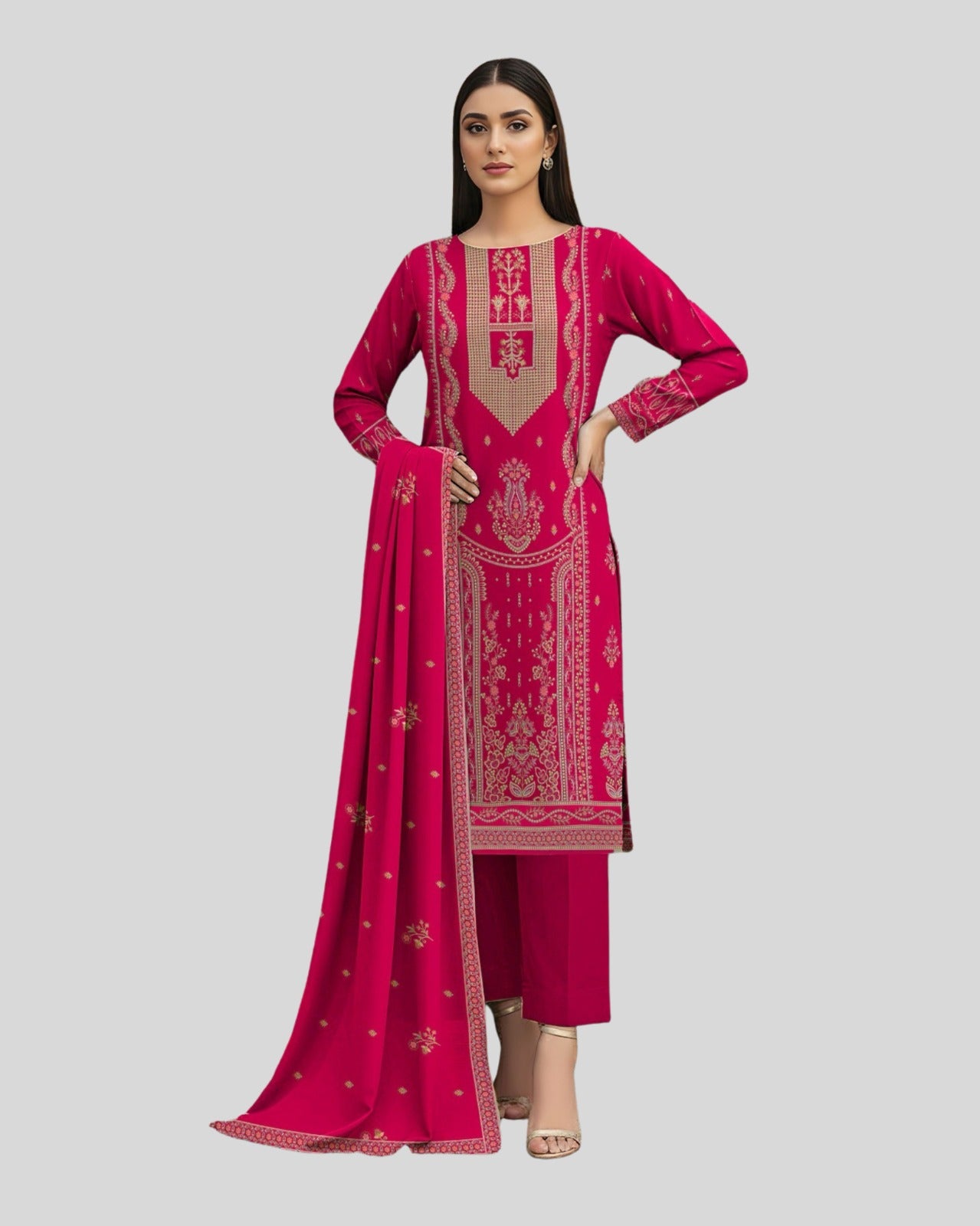 3 Piece - Embroidered ZE - 802
