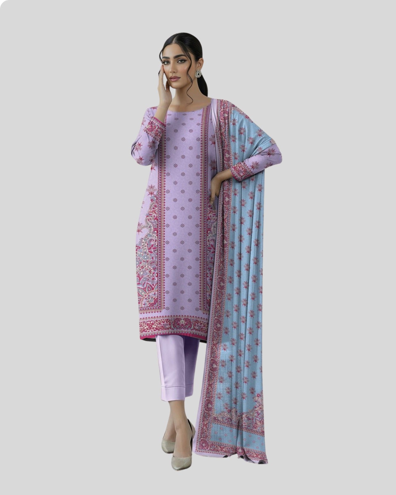 3 Piece - Embroidered ZE - 768