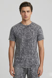 Washed Soul Co-ords Shirt & Short Set Grey