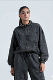 Women Studio Wash Trouser & Hoodie Charcoal Co Ords Set