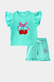 Frill sleeves Suit Berry