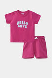 Infant Graphic Suit Hello Cute