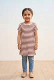 Striped Midi Dress Frock