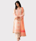 Pastel Peach Lawn (3pc)