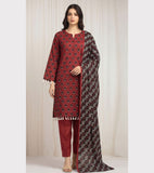 Premium Festive Embroidered Mocha (3pc)
