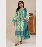 Aqua Ombre Lawn (3pc)