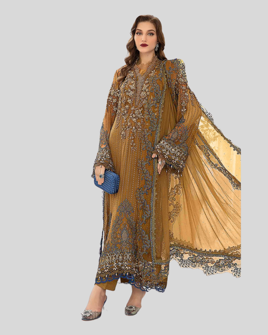 Luxury Embroidered Lawn Suit – ZE-755
