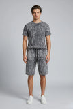 Washed Soul Co-ords Shirt & Short Set Grey
