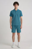 Jacquard Polo & Short C Green Co-Ords Set