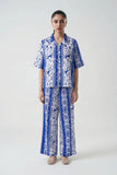 Printed Co-ord Set  Blue
